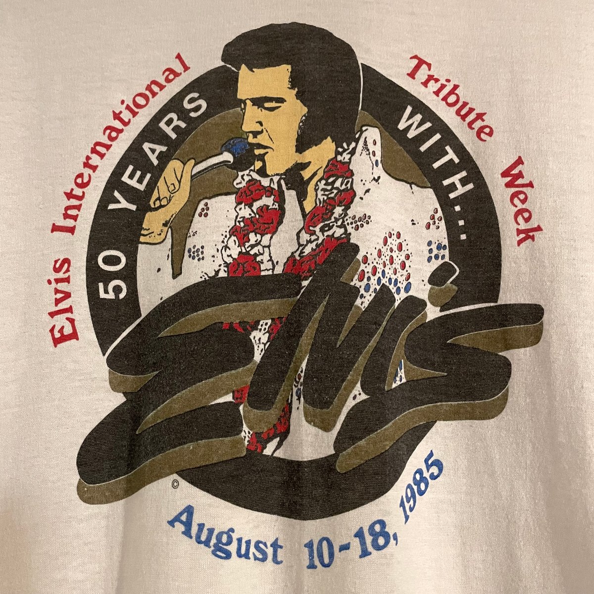 80s JERZEES S/S Tシャツ Elvis USA製 Size L エルビスプレスリ