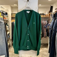 90s IZOD LACOSTE ラコステ アクリルカーディガン ブラック USA製 (S20