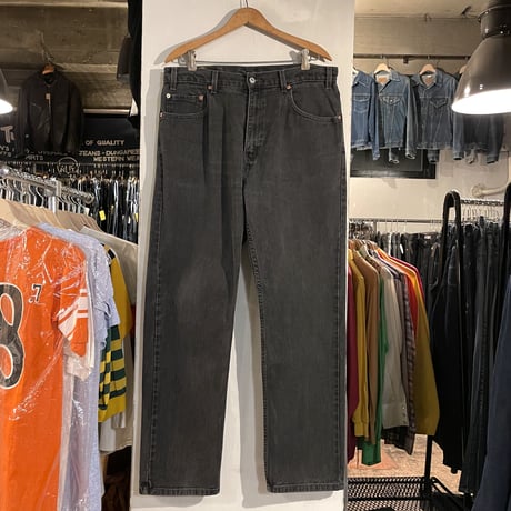 90S カナダ製 ヴィンテージ リーバイス 505 ブラック デニムパンツ-