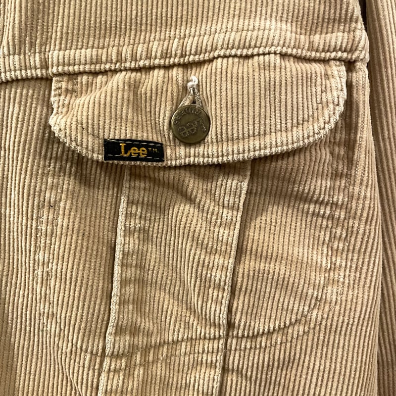 70s Lee コーデュロイジャケット 70s Leeリー 無地 2つボタン コーデュロイ テーラードジャケット
