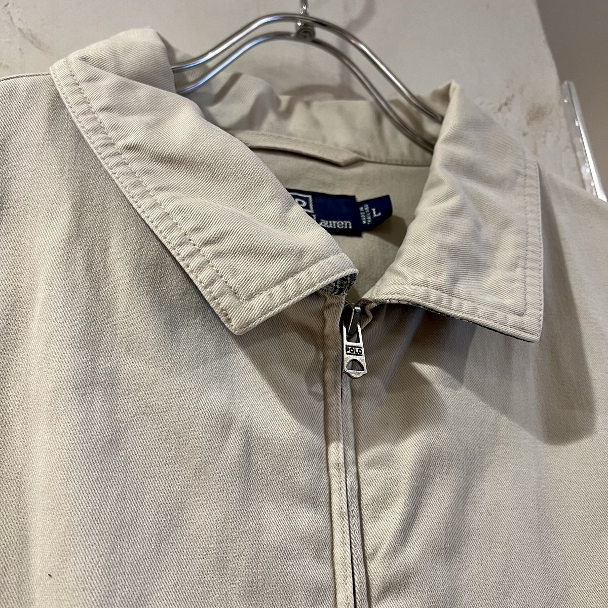 Ralph Lauren ホワイト スイングトップサイズL 1980's~90's Polo by Ralph Lauren Swingtop Jacket SIZE L