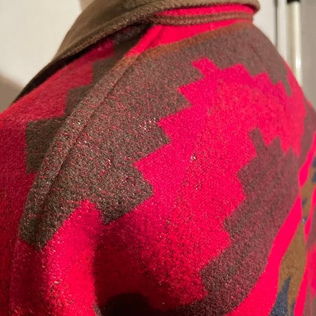 PENDLETON　NATIVE JACKET　Size L　ネイティブ ジャケット　ペンドルトン　赤　(S4919)