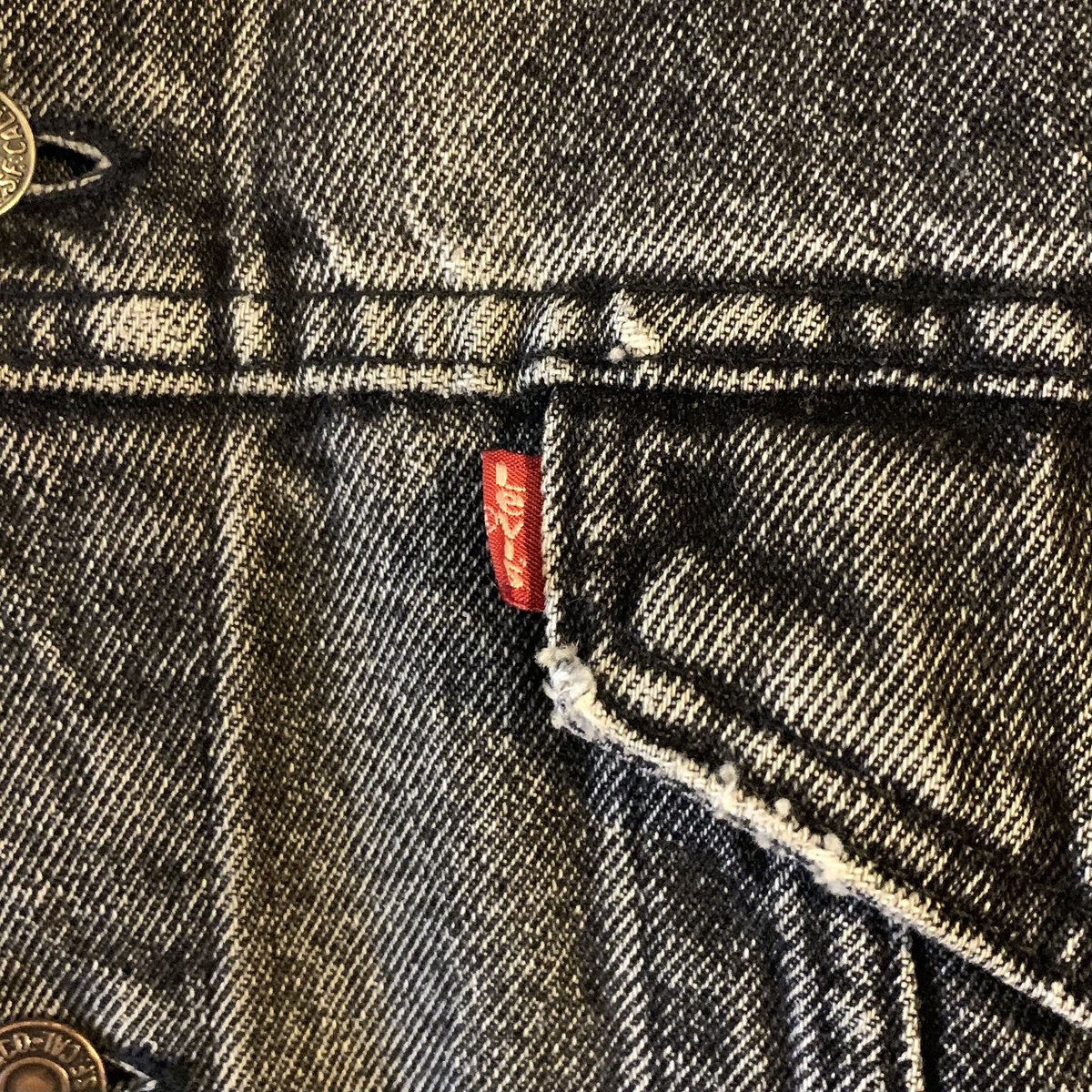 80s Levi's 70507 ブラックデニムジャケット 先染め ビッグ 80s Levi's 70507 ブラックデニムジャケット 先染め ビッグ