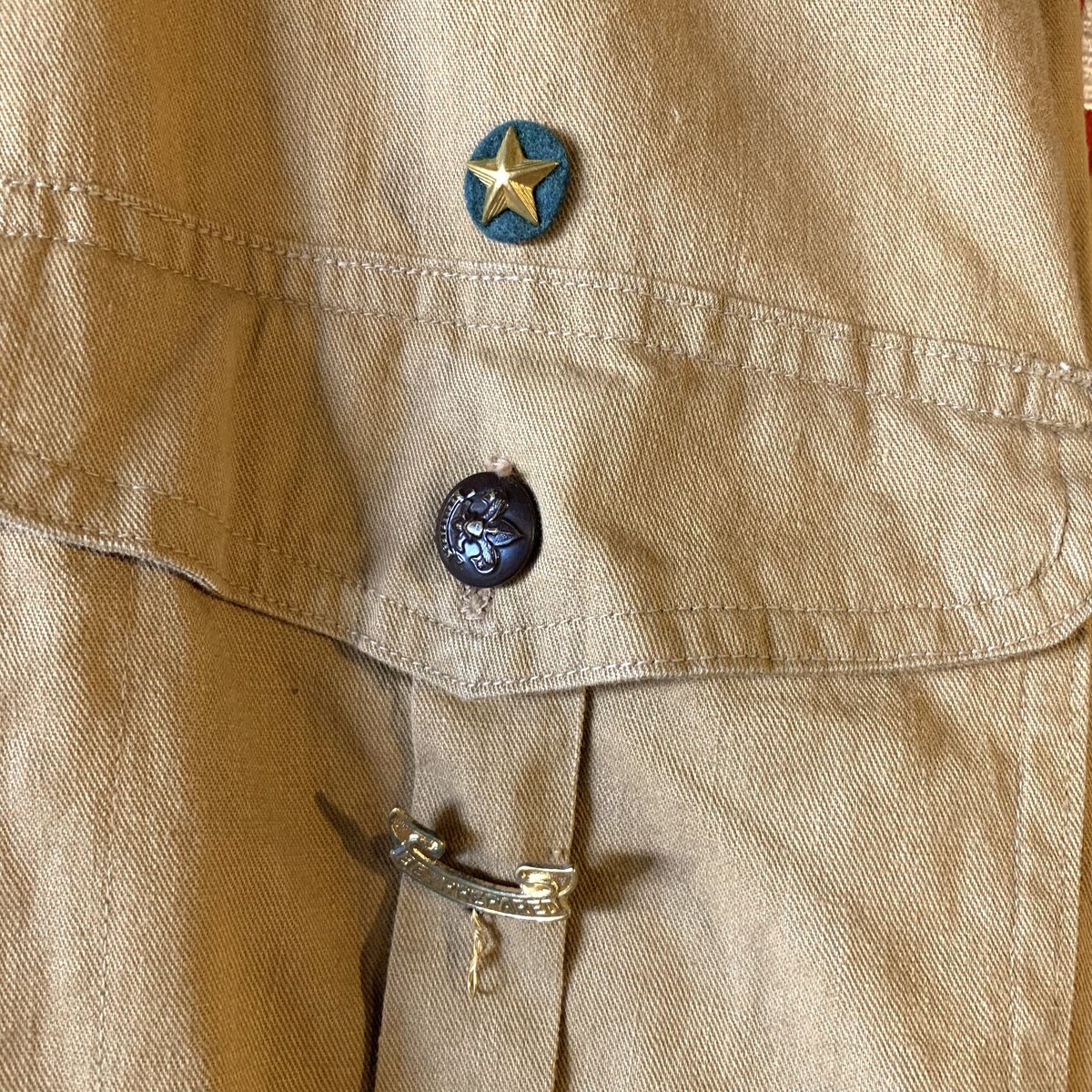 ▪️40‘s BOY SCOUT ボーイスカウトシャツ② チェンジボタン マチ付き ▪️40's BOY SCOUT ボーイスカウトシャツ② チェンジボタン