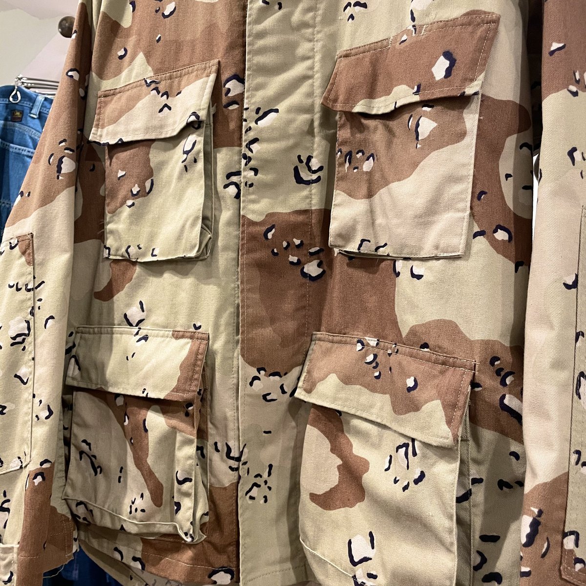 US MILITARY 80s アメリカ軍6Cデザート チョコチップカモ BDU