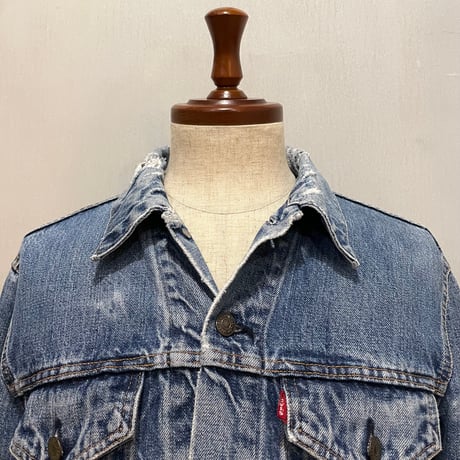 70s　Levi’s 70505　デニムジャケット　USA製　Size 40相当　2ポケ　インディゴ　リーバイス　雰囲気系　(S5755)