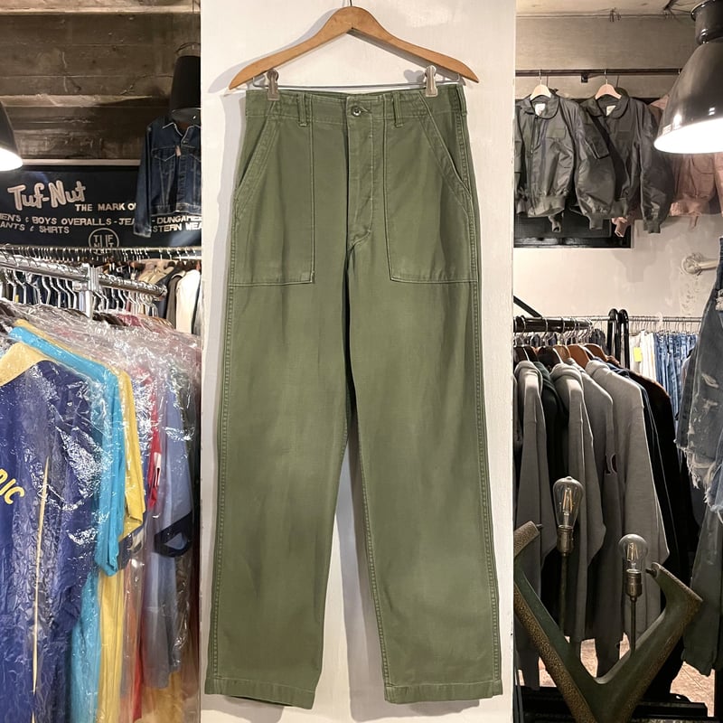 60s〜 US ARMY ベイカーパンツ 30×30 OG107 COTTON SATTEN 60s〜 US ARMY ベイカーパンツ 30×30 OG107 COTTON SATTEN