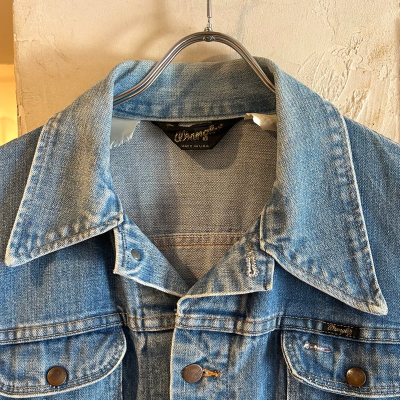 70s Wrangler 126MJ デニムジャケット ラングラー Size 44 USA製 70s Wrangler 126MJ デニムジャケット ラングラー Size 44 USA製