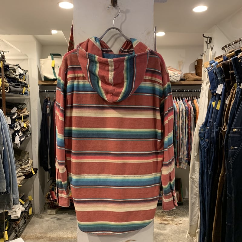 90s Ralph Lauren フーデッド プルオーバーシャツ ネイティブ柄