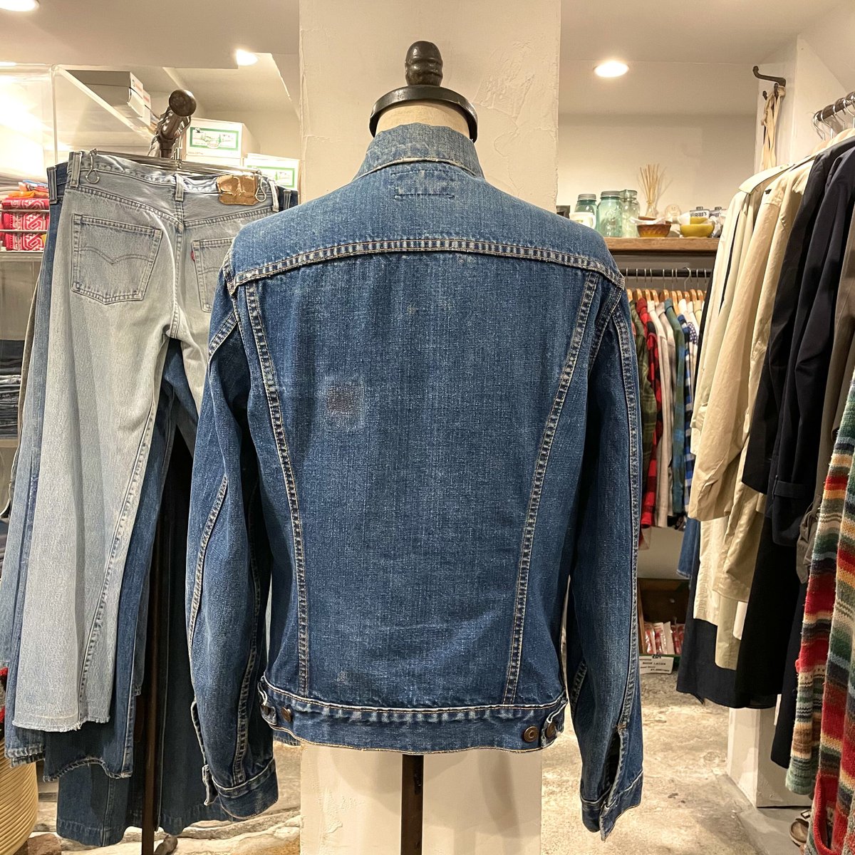 Levis 71205 Big E 60s デニムジャケット ロング丈 小パッチ 不 Levis 71205 Big E 60s デニムジャケット ロング丈 小パッチ 不