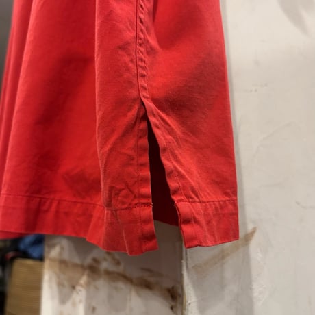 90s　Polo by Ralph Lauren　CALDWELL　S/Sオープンカラーシャツ　ラルフローレン　Size XXL　半袖シャツ　レッド系　コットン　(S4590)