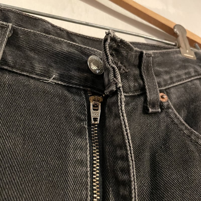Levi's 505-0260 リーバイス 後染めブラックデニム ボタン裏411 2000年