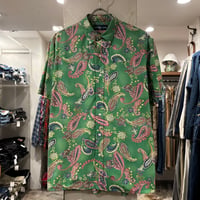Ralph Lauren　S/S ボタンダウンシャツ　Size L　ラルフローレン　ペイズリー　(S5602)