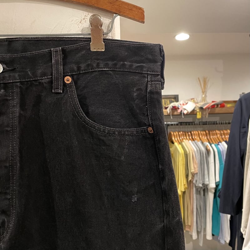 Levi's 501 90年代 リーバイス501 後染めブラックデニムパンツ Levi's 501 90年代 リーバイス501 後染めブラックデニムパンツ