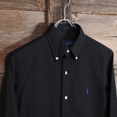 Ralph Lauren　ロングスリーブボタンダウンシャツ　ラルフローレン　ワンポイント　BDシャツ　 (Y0360)