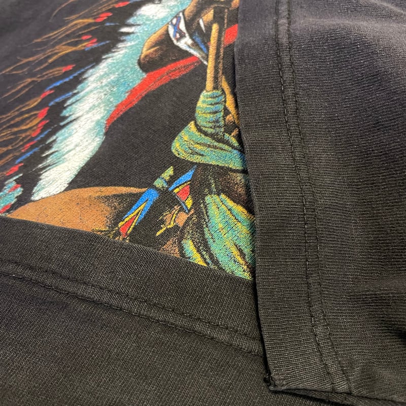 90s GILDAN S/S Tシャツ CANADA製 Size XL ネイティブ サンダー