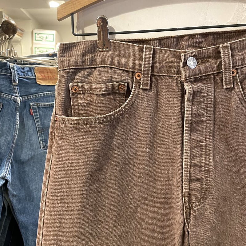 Levi's 501 90年代 リーバイス 先染めカラーデニム ブラウン USA製