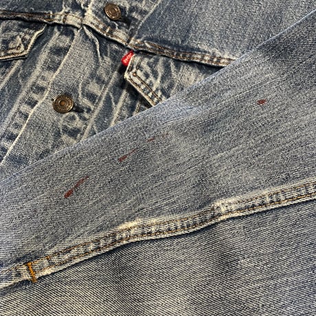 70s　Levi’s 70505　デニムジャケット　USA製　Size 40相当　2ポケ　インディゴ　リーバイス　雰囲気系　(S5755)