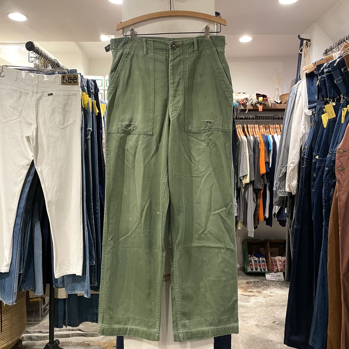 60s US ARMY ベイカーパンツ MEDIUM サイドアジャスター COTTON 60s US ARMY ベイカーパンツ MEDIUM サイドアジャスター COTTON
