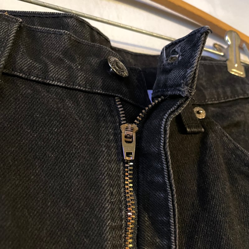 90s Levi's 505 ブラックデニム パンツ 32×32 USA製 オレンジ
