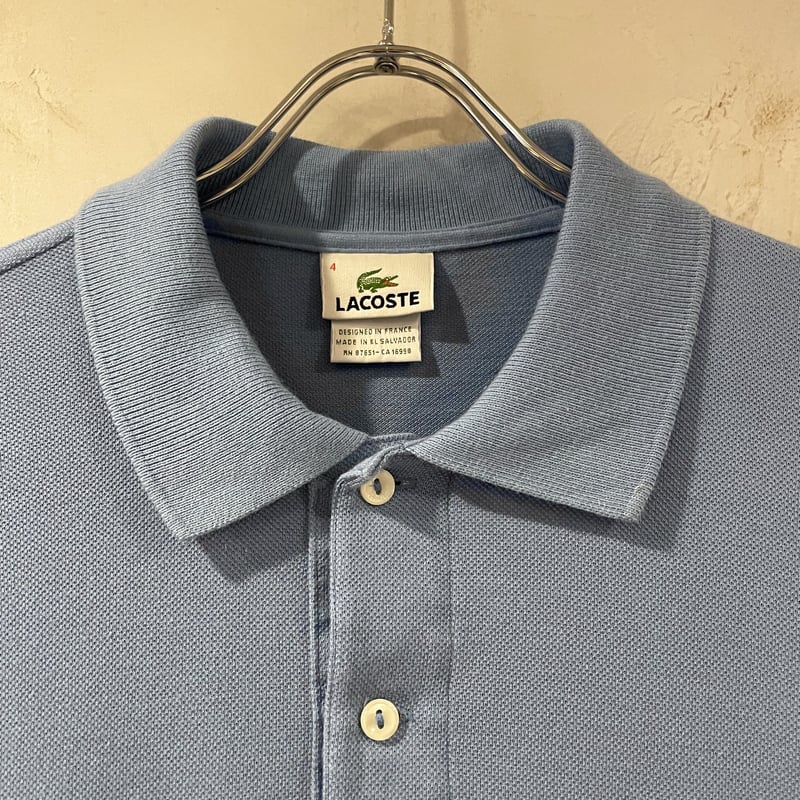 ラコステ　ポロシャツ LACOSTE ラコステ ワニワッペン 鹿の子ポロシャツ F8455 4(CLASSIC FIT