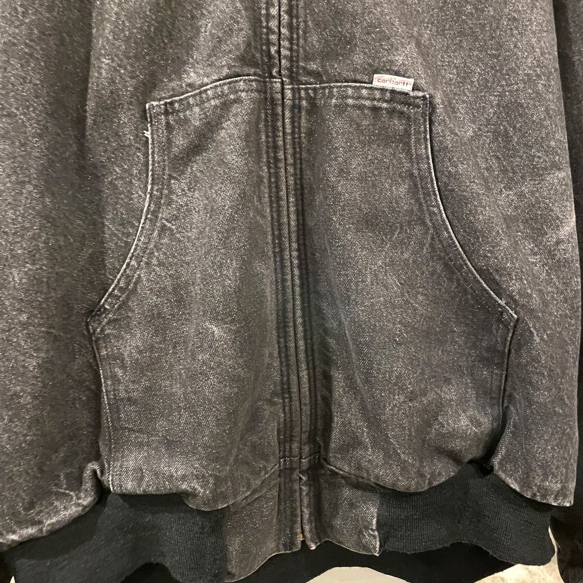 carhartt 80s USA製 ブラックデニム アクティブジャケット XXL carhartt 80s USA製 ブラックデニム アクティブジャケット XXL