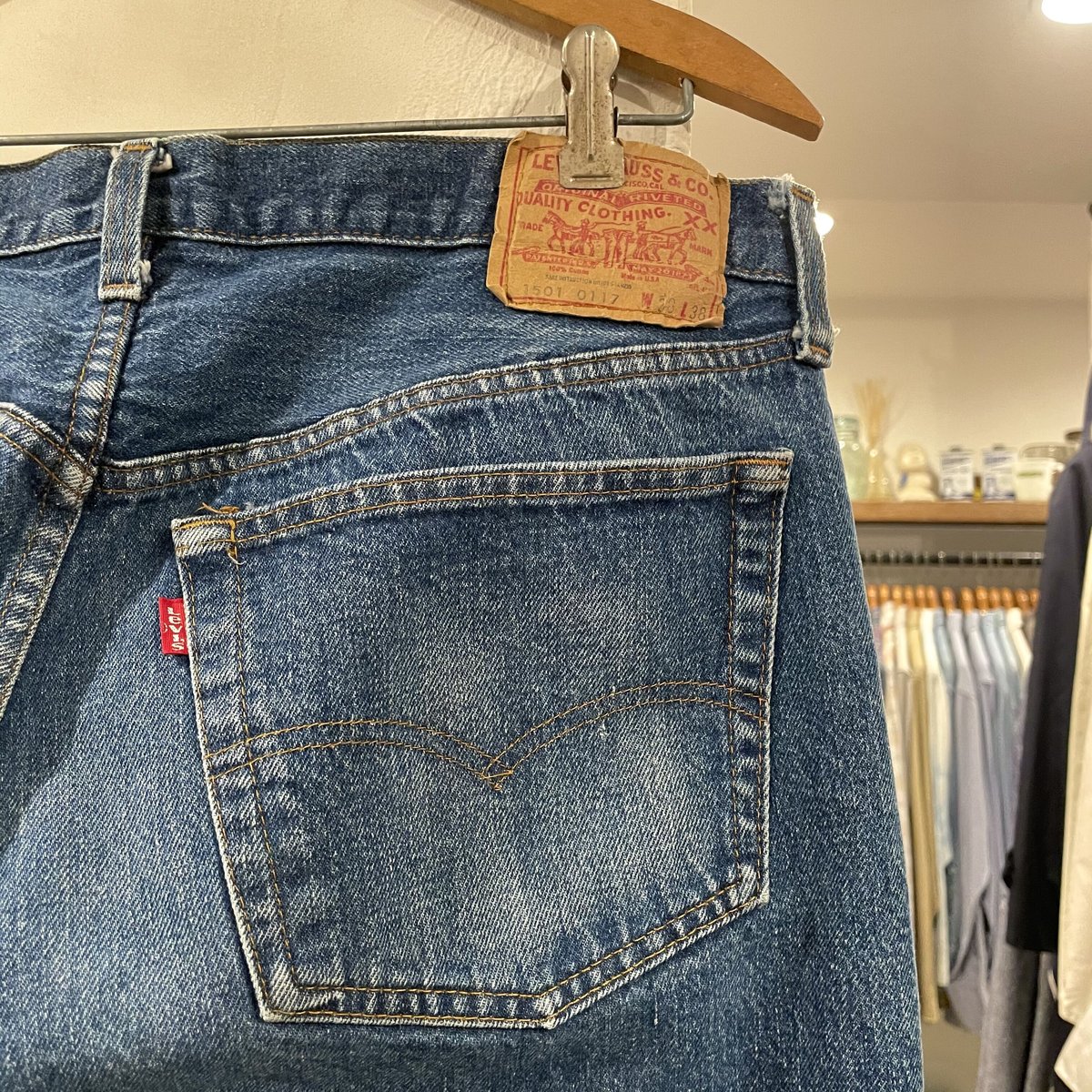 Levi's 501 80年代 リーバイス 501 ボタン裏524 内股シングル USA製 1...