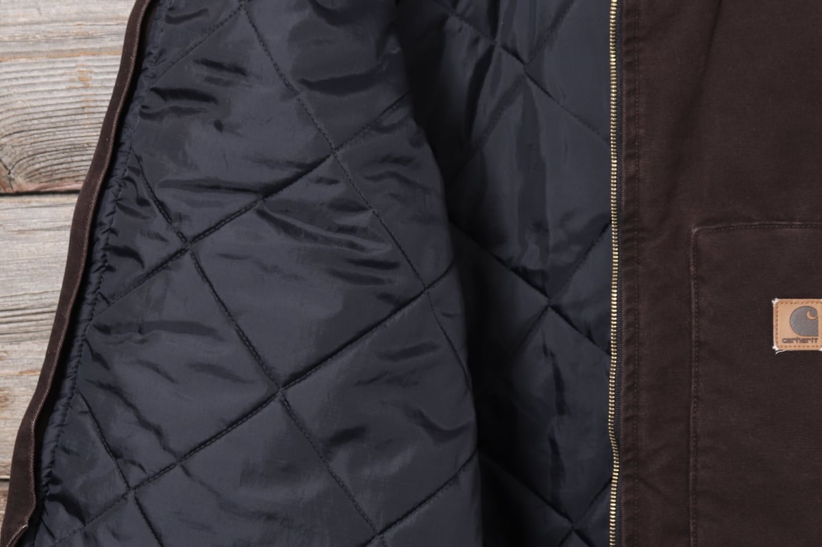 carhartt USA製 ダックベスト キルティングライナー XL ダーク