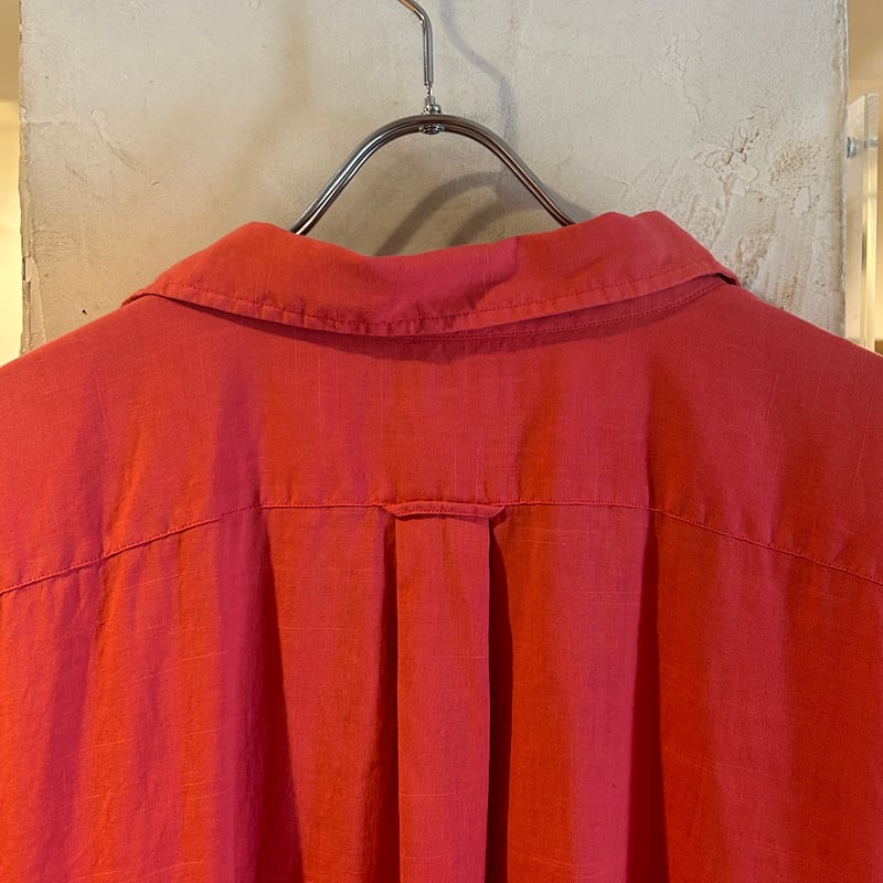 90s Ralph Lauren オープンカラーシャツ　エルメスオレンジ 90s Polo by Ralph Lauren CLAYTON S/Sオープンカラーシャツ
