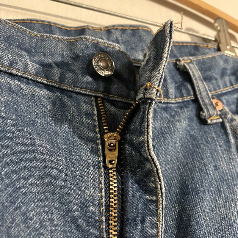 80s Levi's 20505 0217 デニムパンツ 37×31 USA製 裾チェーンステ 80s Levi's 20505 0217 デニムパンツ 37×31 USA製 裾チェーンステ
