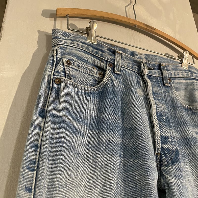 80s Levi's 501 デニムパンツ 31×31½ 黒カン 内股シングル 裾 80s Levi's 501 デニムパンツ 31×31½ 黒カン 内股シングル 裾