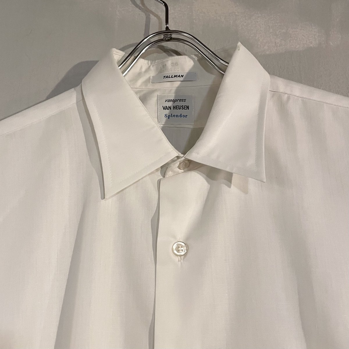 60s VAN HEUSENヴィンテージシャツ 60s VAN HEUSEN Vintage White Shirt DEAD STOCK 白