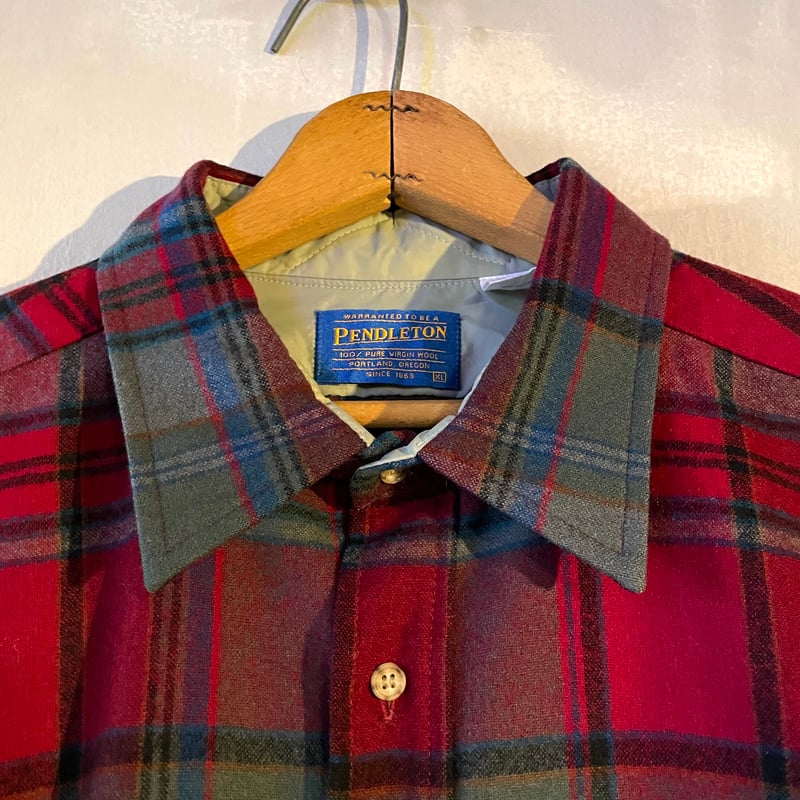 PENDLETON Wool Shirt USA製 ウールシャツ チェック柄 ペンドルトン (...