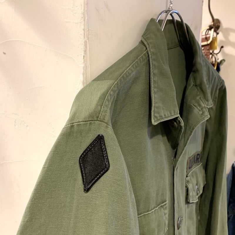 60s US ARMY ユーティリティシャツ OG 107 COTTON SATEEN SHI