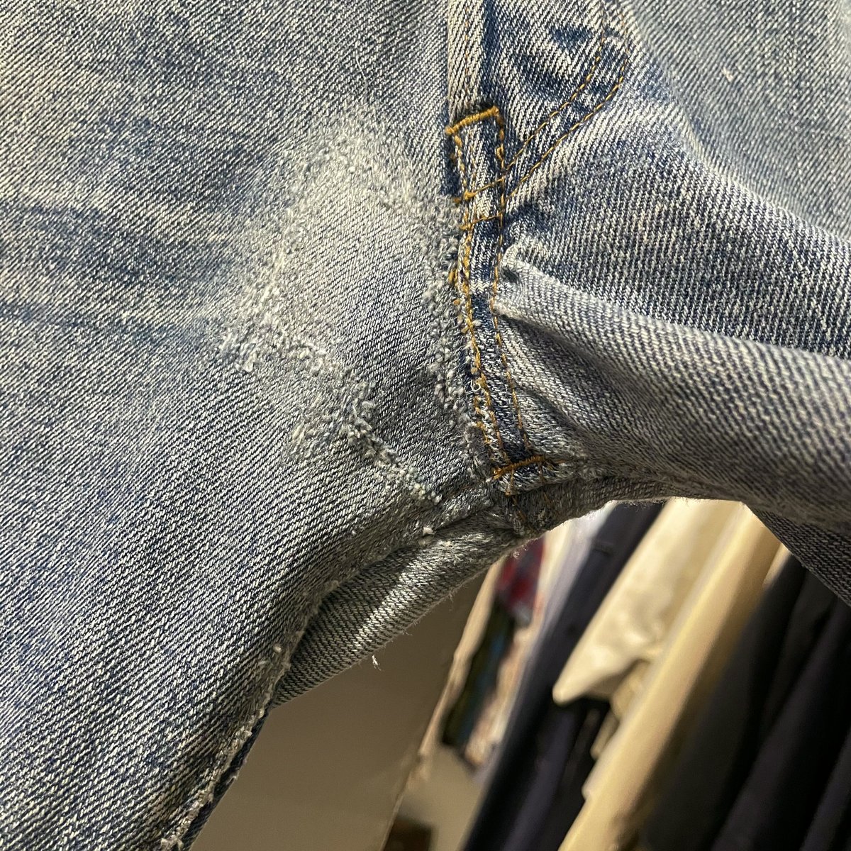 Levi's 1501-0117 66前期 バックポケット裏シングルステッチ Levi's 1501-0117 66前期 バックポケット裏シングルステッチ