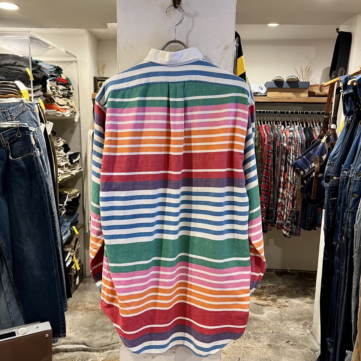 90s POLO by Ralph Lauren L/Sラガーシャツ ラルフローレン ボーダー