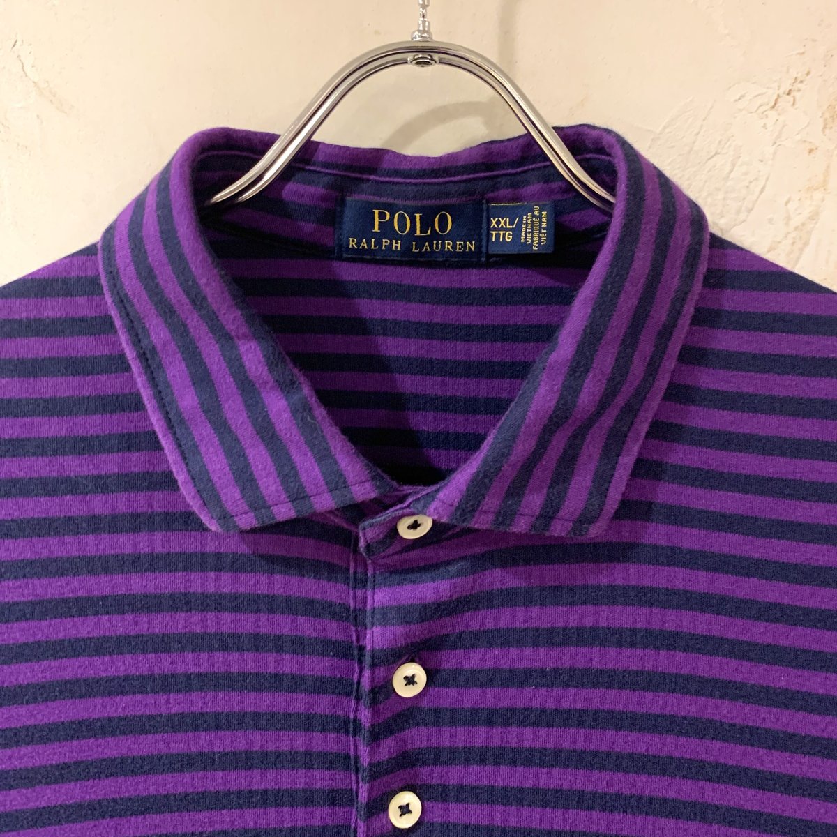 Ralph Lauren S/Sポロシャツ ボーダー ラルフローレン (S2610) | DUFF
