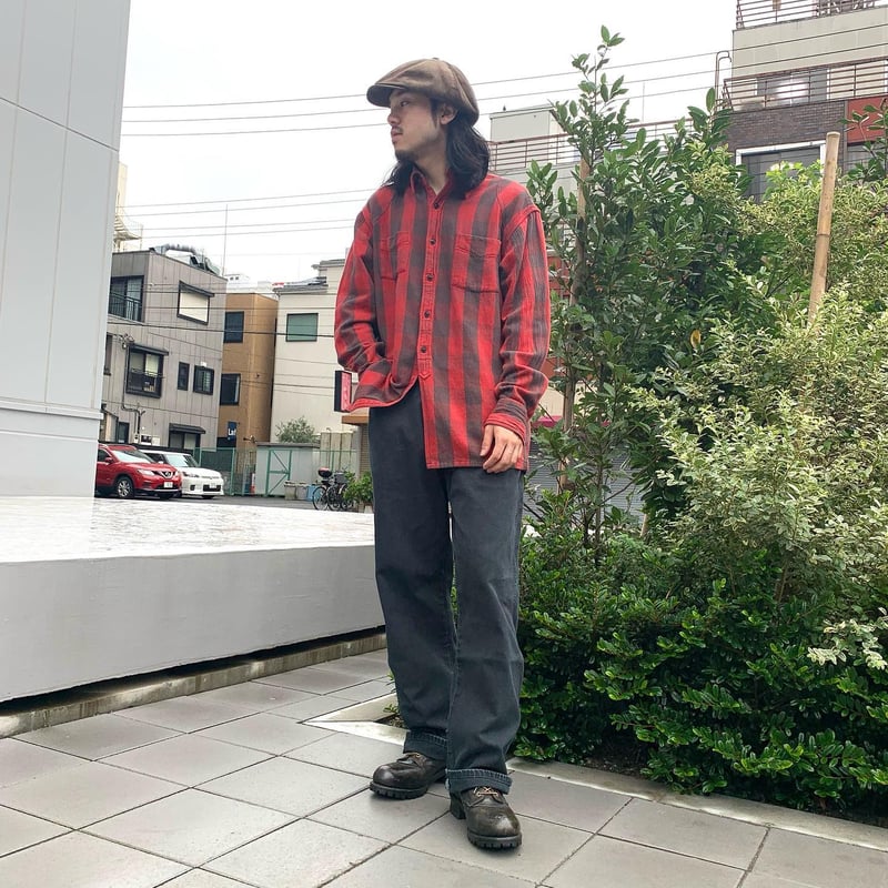 RRL Ralph Lauren L/S ネルシャツ バッファローチェック チン