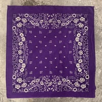 Bandana　ヴィンテージバンダナ　USA製　フラワープリント　185