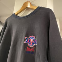 Champion Reverse Weave　90s　" Super Bowl 1992 "　２TONE　黒ｘ紺　刺繍タグ　リバースウィーブ　(S0712)