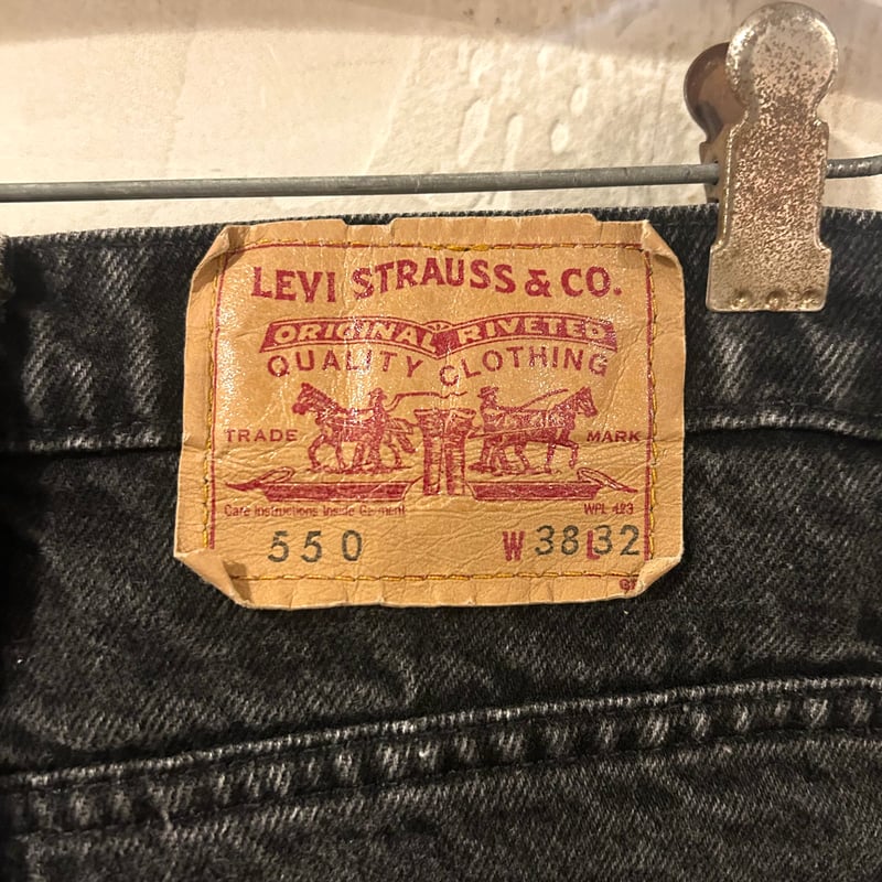 Levi's 550 0260 リーバイス ブラックデニムパンツ 37×32 CANADA Levi's 550 0260 リーバイス ブラックデニムパンツ 37×32 CANADA
