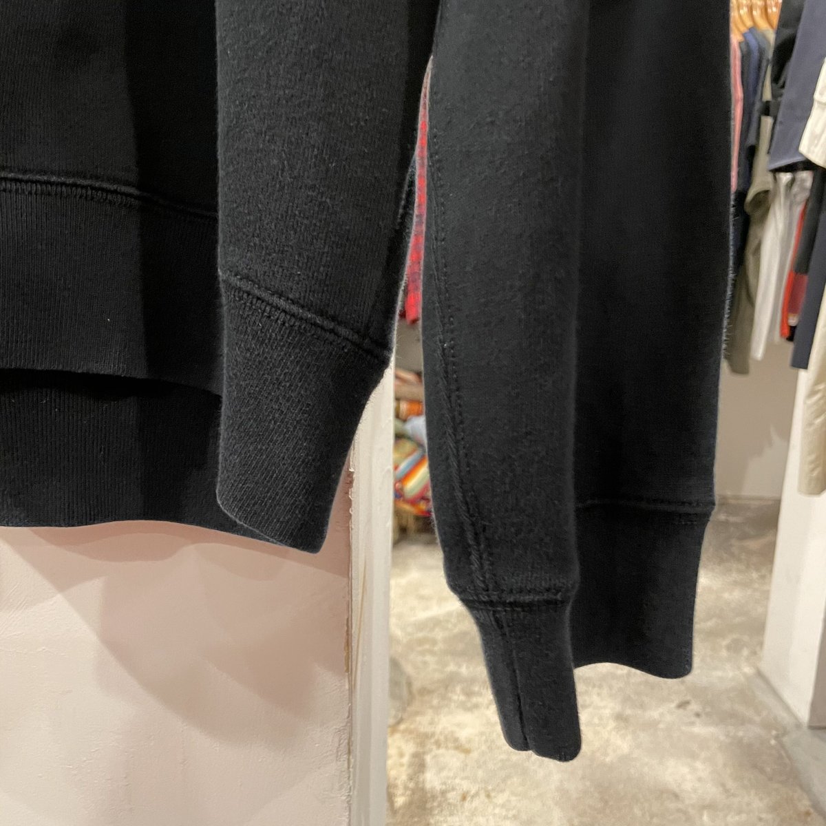POLO RALPH LAUREN Vガゼットスウェット 無地スウェット 黒 ラルフ 
