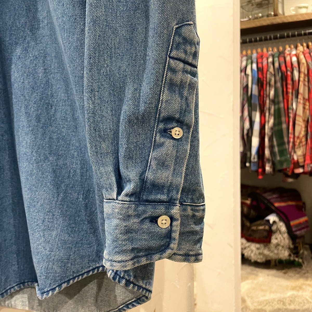 RALPH LAUREN 90s ポロベア デニムシャツ ボタンダウンシャツ ラルフ