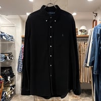 Ralph Lauren　L/S コーデュロイシャツ　CUSTOM FIT　Size XXL　ラルフローレン　ボタンダウンシャツ　ブラック　(S5498)