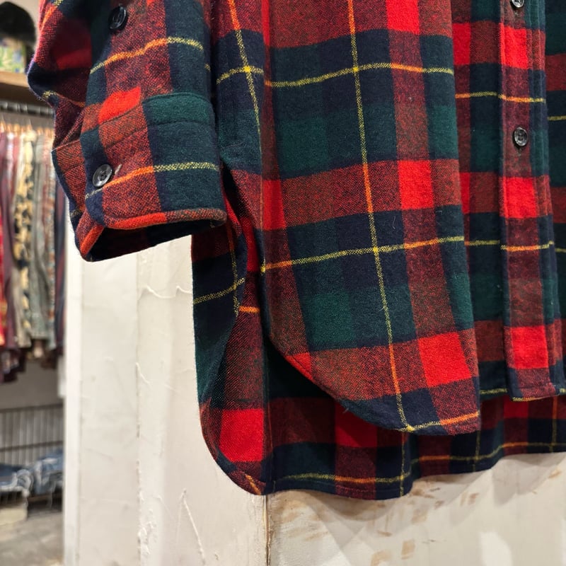 70s PENDLETON L/S ウールシャツ Size 16 ½ USA製 ペンドルトン