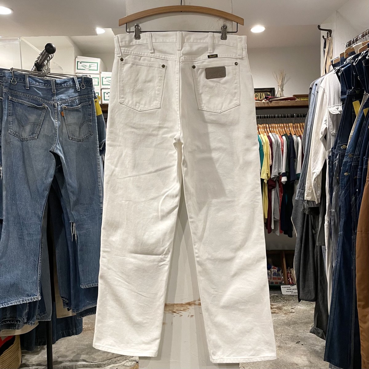 90s〜 Wrangler ホワイトデニムパンツ 13MWZWI ラングラー 90 90s〜 Wrangler ホワイトデニムパンツ 13MWZWI ラングラー 90