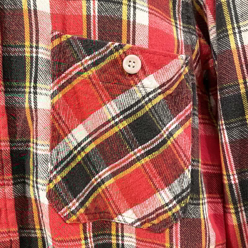 King Kole 60s ヴィンテージ ネルシャツ 赤系 100%コットン