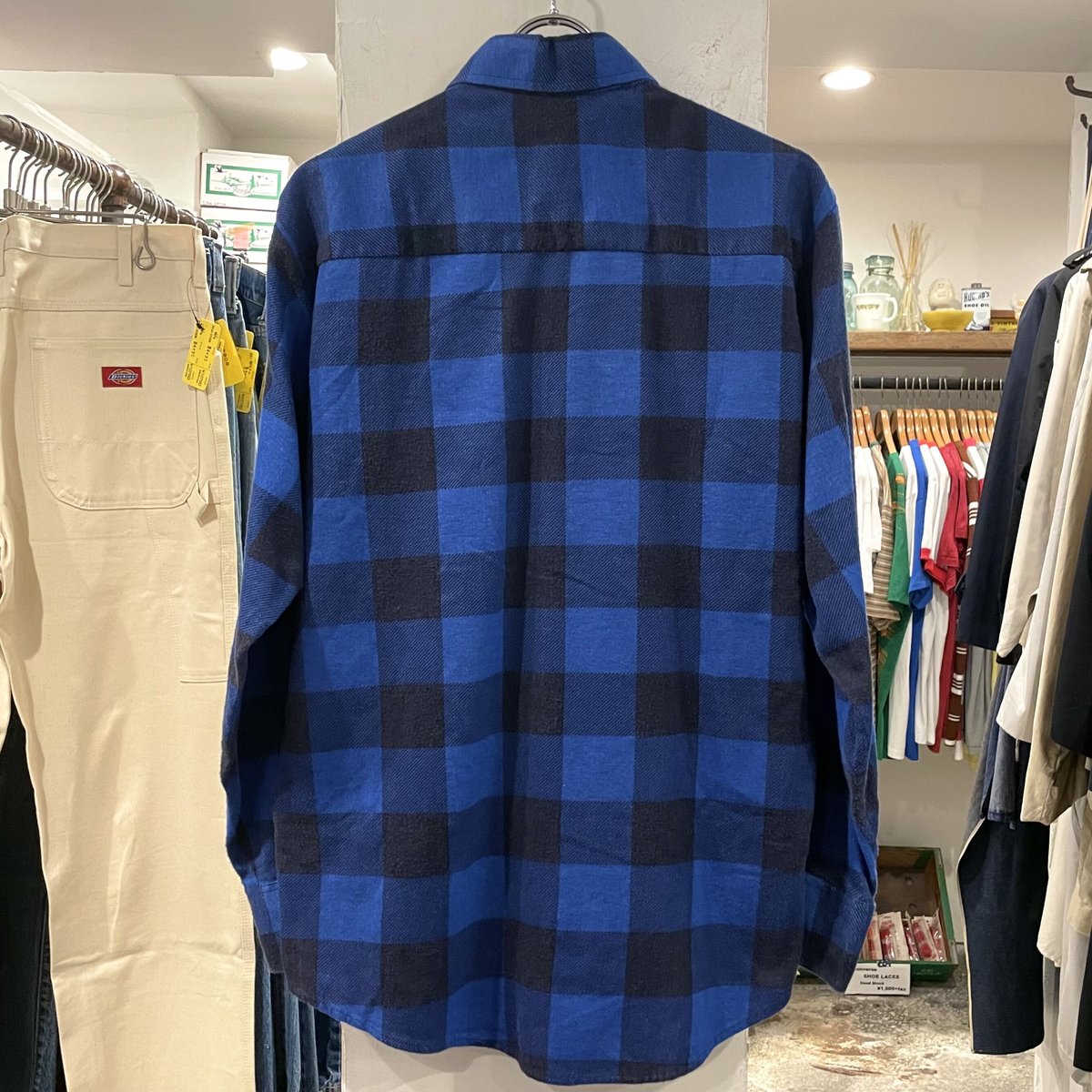 Cascade プリントネルシャツ バッファローチェック柄 70s (S1088) | DUFF