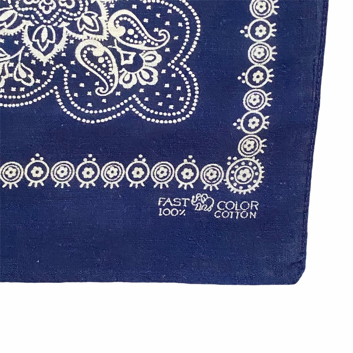 Bandana ヴィンテージバンダナ 象上鼻 USA製 60s 紺 (S0810) | DUFF