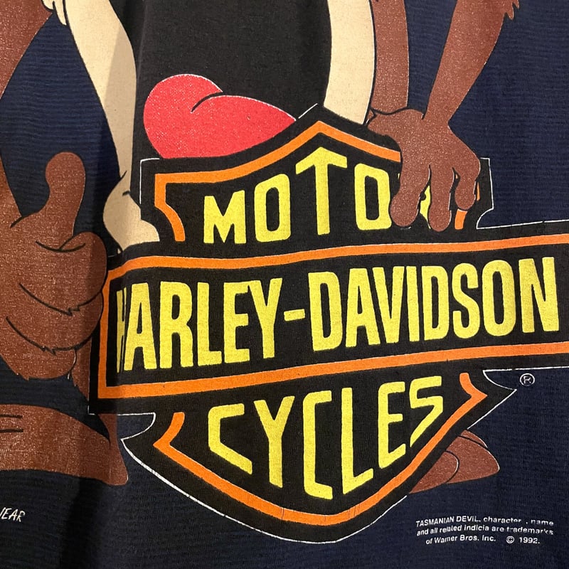 90s HARLEY-DAVIDSON ハーレーT ルーニー・テューンズ ©︎1992 USA